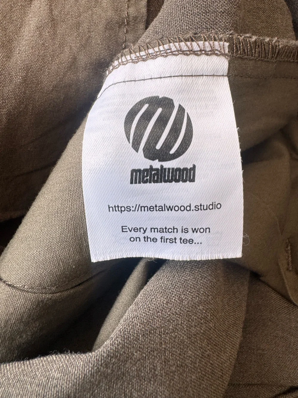 Metalwood Studio Trophy Pant Men’s 32 Brown Pleated Straight Leg Golf